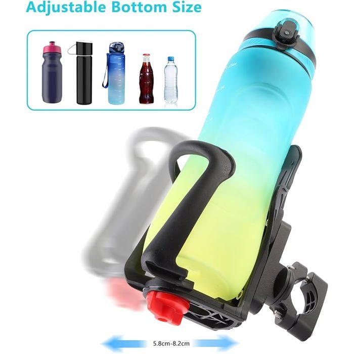Porte-Gourde Pour Vélo – Support De Bouteille En PC Avec Vis, Compatible Vélo De Route Et VTT