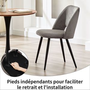 Chaise Design Raven Beige – Atmosphera – Élégante Et Confortable Pour Salle à Manger Ou Salon