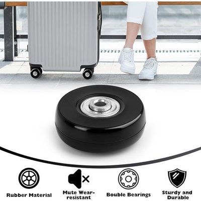 Lot De 4 Roues De Rechange Pivotantes En Caoutchouc Pour Valise 54 X 14 Mm 95992712