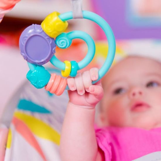 Fehn Flamant Rose Bruissant, Jouet D'Activité Pour Saisir, Écouter