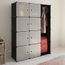Armoire De Chambre Armoire Modulaire 9 Compartiments Noir Et Blanc