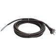Câble d'alimentation AS Schwabe 70522 pour perceuse, cuisinière 3 m noir H05VV-F 2x1,0 mm ²-0