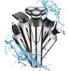 1001 PILES BATTERIES Rasoir Electriques Hommes, 5 in 1 Rasoirs à Têtes Rotatives, IPX7 Étanche Rasoir Electriques Rechargeable USB et tondeuse nez