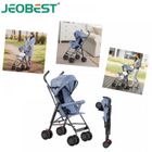 JEOBEST Voiturette pour Bébé, Respirante, Dossier Surélevé, Poussette Canne Compacte pour Bébé Pliable, Bleu