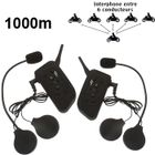 BRAND Kit 2 pièces Interphone moto 1KM (maxi 6 personnes via Bluetooth)