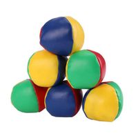 6 Pack Balles de Jonglages Enfant Balle de Jonglage Cirque en Cuir PU Balles Doux Balle Jonglage Pro Mini Balles de Jonglerie de