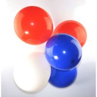 Lot de 20 ballons en latex de 30,5 cm (bleu, rouge, blanc)[3737]