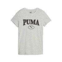 T-shirt femme Puma Squad graphic - gris chiné - L