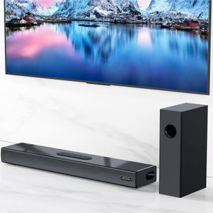 Barre de son SHARP HT-SB107 - Bluetooth 4.2 - 90W - HDMI, Aux 3.5mm, USB - Noir - TV Son Photo