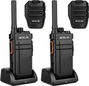 TALKIE-WALKIE RB637 Talkie Walkie Professionnel, Radio Bidirectionnelle Bluetooth avec Microphone Haut-Parleur sans Fil, 2000mAh, Lampe.[Q1325]