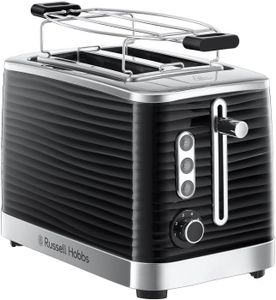 GRILLE-PAIN - TOASTER Grille-Pain 2 Fentes Extra Large Inspire Noir 2 Tr