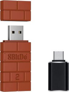 MANETTE JEUX VIDÉO 8Bitdo Adaptateur USB sans Fil 2 avec Adaptateur O