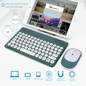 Clavier et souris Bluetooth sans fil Aieach pour tablette iPad Huawei  Samsung Xiaomi Smartphone ordinateur portable