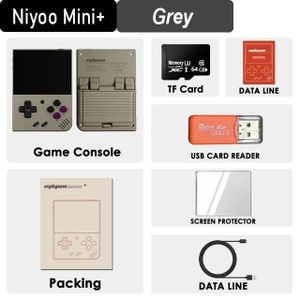 CONSOLE PSP No Card(0 Games) - Gris - MIYOO Mini Plus-Console 