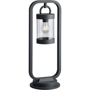 LAMPE DE JARDIN  Leuchten Sambesi 504160142 Lampadaire d'extérieur, en fonte d'aluminium, couleur : noir mat et acrylique transparent, avec.[Y2817]