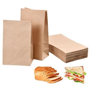 🌱Sachets alimentaires écologiques - Papier Kraft - Lot de 100 pièces –  Yakao