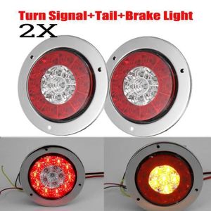 1 paire de clignotants LED pour moto Perles rondes Feux de course Harley Feux arri/ère LED Clignotant pour moto Indicateur LED