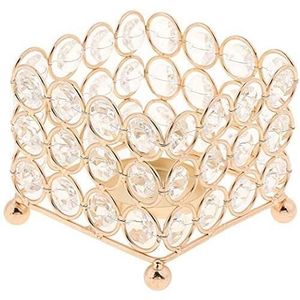 01 SJSP Bougeoir Classique de Boule de Fer de Boule de Cristal d/'arc pour la décoration de dîner