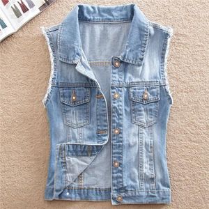 Veste sans manche jean femme clearance