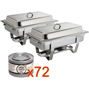 OFFRE SPÉCIALE Chafing dish Milan Olympia GN 1/1 + 24 capsules de