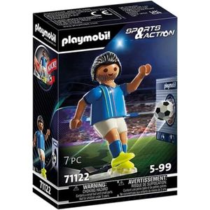 FIGURINE - PERSONNAGE PLAYMOBIL 71122 Sports and Action Joueur de foot Italie