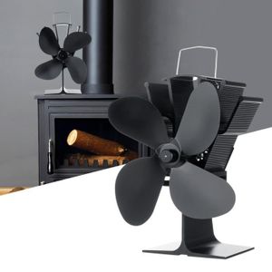 POÊLE À BOIS TEMPSA Ventilateur de cheminée poêle a bois-  4 lames - 1400RPM - silencieux distribution de chauffage