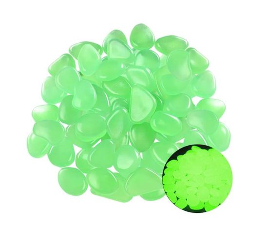 Lot De 100 Pierres Lumineuses Fluorescentes – Brillent Dans Le Noir, Multicolores, Pour Aquarium, Jardin, Pots De Fleurs, Allée, Durée 15 Ans