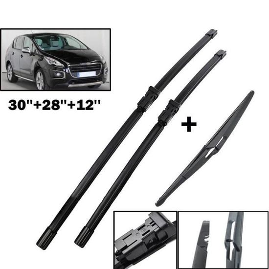 Kit Essuie-glace Arrière Pour Peugeot 2008 (2014-2025) - Bras + Lame En Caoutchouc, Installation Facile Sans Outil