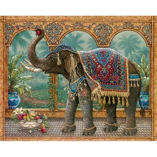 Sugamm DIY Diamond Painting L'éléphant Complet Kits, 5D