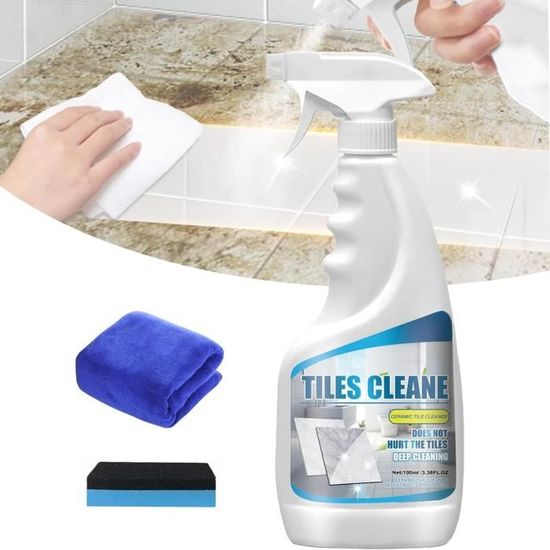 Pulvérisateur Nettoyant Pour Joints De Carrelage, Nettoyant Pour Carrelage, élimine Rapidement La Saleté Agent Nettoyant Pour Sols En Pierre, Salle De