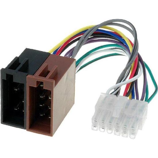 Cable Autoradio Pioneer 12PIN Vers Iso- connecteur blanc 1 - Cdiscount Auto