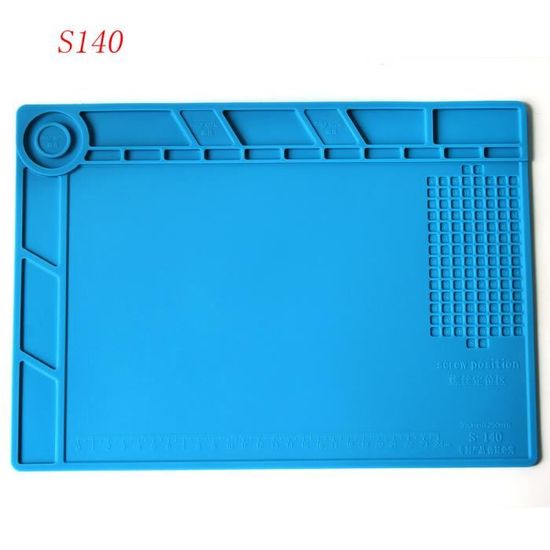 Tapis De Soudage Silicone XSQD 45x30cm - Magnétique, Résistant 500°C - Pour Réparation Électronique, Antistatique