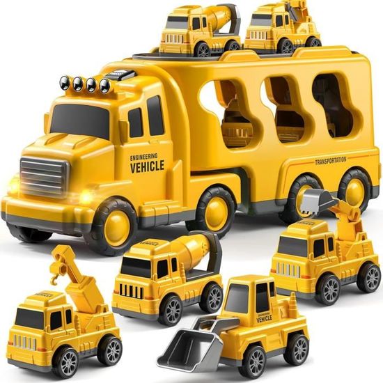Jenilily Voiture de Jouet, Camion Pompier Jouet Enfant, Miniature Véhicule en métal, Voiture de feu comme Cadeau d'anniversaire idéal pour Les Enfants | Votre wishlist sur