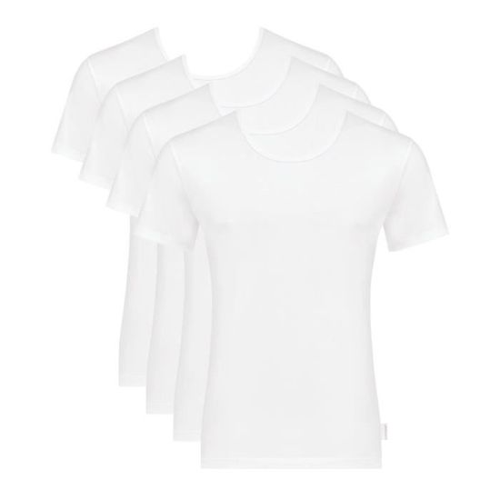 Sloggi Maillot De Corps Lot De 2 - 96% Coton Bio - Confortable Et Respirant Pour Quotidien