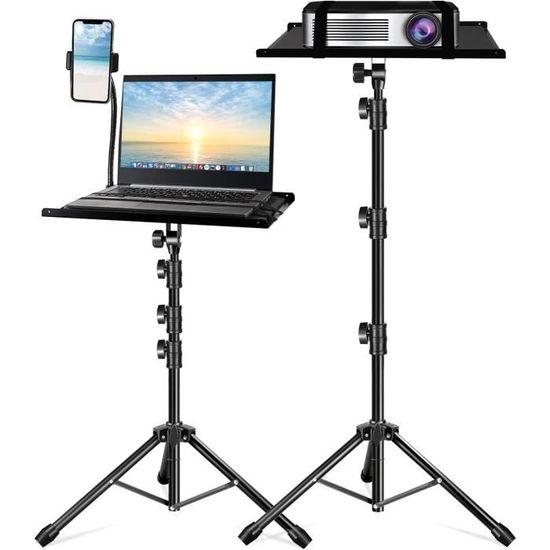 Support de Projecteur, Support de Projecteur de canapé de Lit de Chevet Portable Puissant Réglable en Hauteur à 360 Degrés avec Rotation Libre de 0,05 M pour Le Bureau à Domicile (Noir Support de Projecteur, Support de Projecteur de canapé de Lit de Chevet Portable Puissant Réglable en Hauteur à 360 Degrés avec Rotation Libre de 0,05 M pour Le Bureau à Domicile (Noir