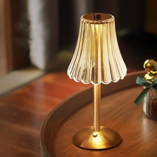 Lampe de Chevet Tactile, Lampe de Table à Variateur Tactile avec