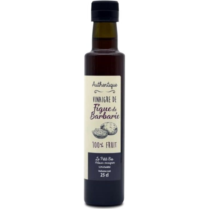 Vinaigre de fruit de figue de barbarie pur fruit bio.