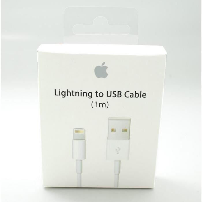 Cable USB chargeur Original Apple Lightning pour Iphone 6 6+ 5 5S 5C - original officiel