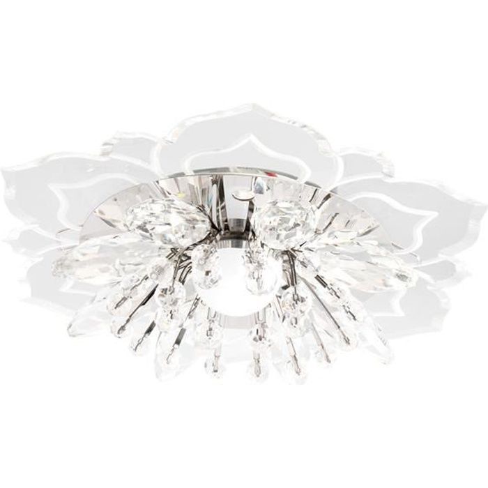 Éclairage lustre cristal allée lumière cristal moderne LED plafonnier décoration-couleur lumière-9W