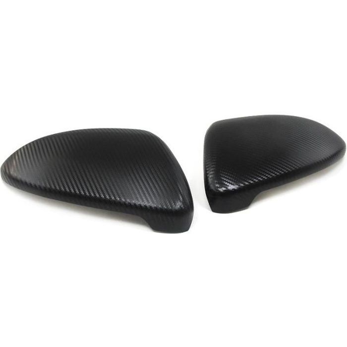 2 COQUE COUVRE RETROVISEUR AVEC RECOUVREMENT CARBONE POUR VW GOLF 7 + PASSAT CC