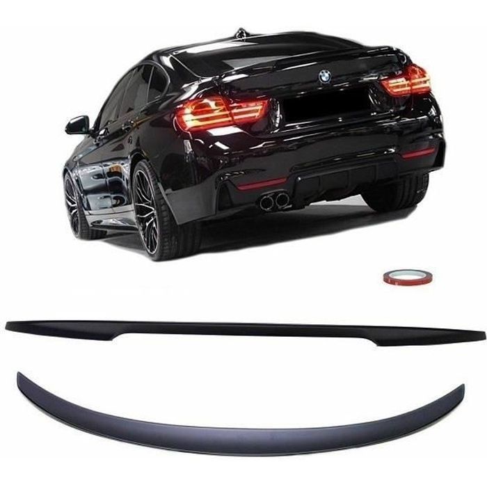 SPOILER / BECQUET DE COFFRE M PERFORMANCE NOIR MAT BMW SERIE 4 F36 GRAN COUPE 2013-2019