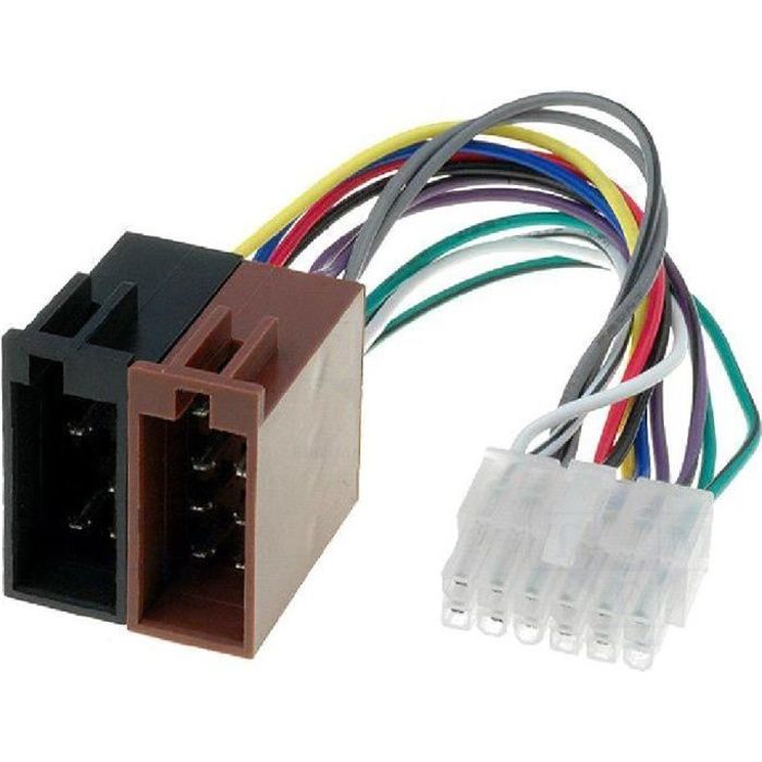 Cable Autoradio Pioneer 12PIN Vers Iso- connecteur blanc 1