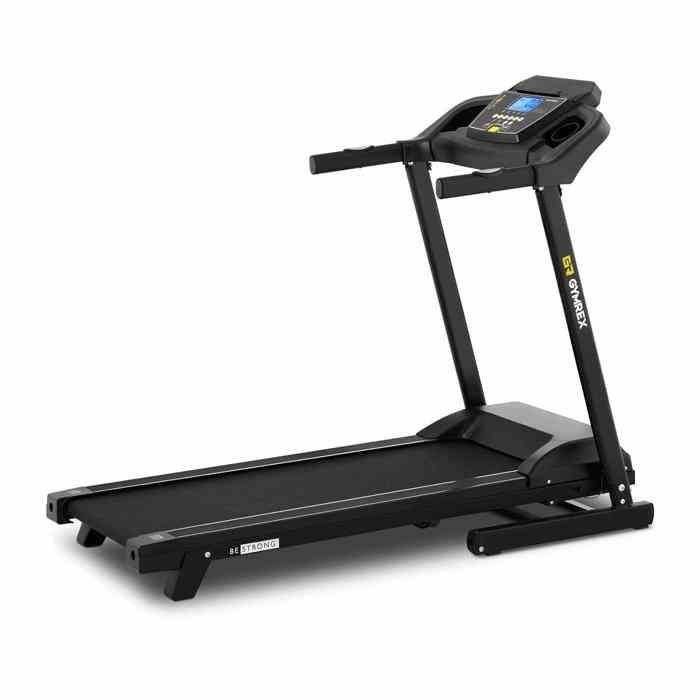 Tapis De Course Électrique Marche Pliable Roulant Motorisé Appartement Gymrex GR-MG31 (1 à 12 km-h, 42x120cm, Capacité 120 kg, LCD)