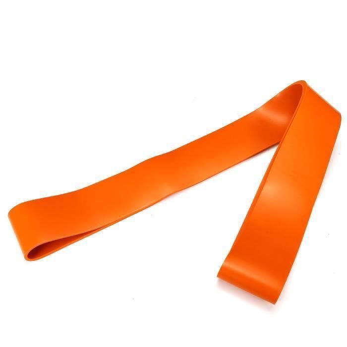 AVANC Bande de Résistance Elastique Musculation - en Latex naturel orange 2080X4.5X83mm 90-220lbs
