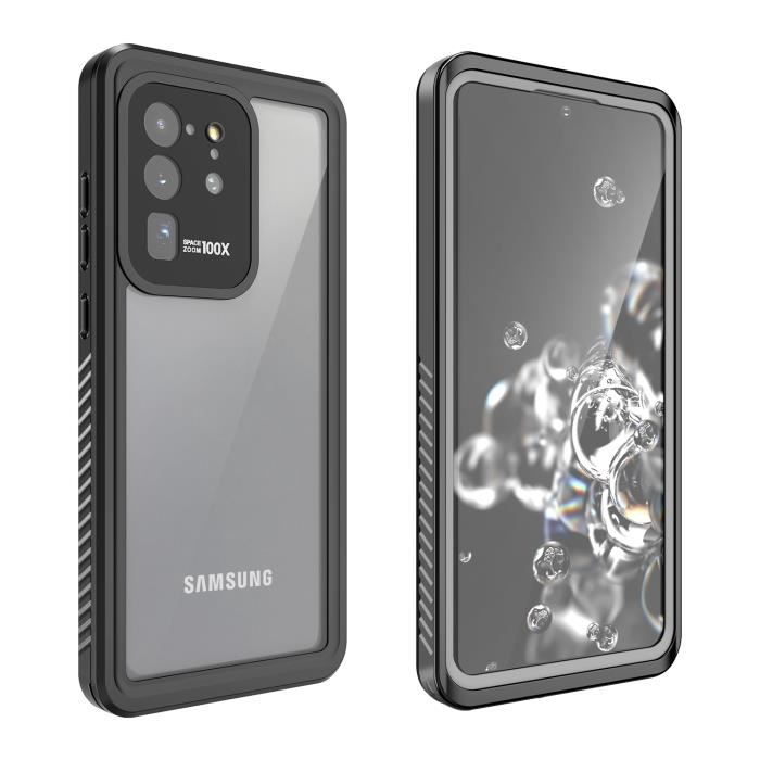 Coque Etanche Samsung Galaxy S20 Ultra, Imperméable Waterproof Housse [IP68 Imperméable] [Antichoc] [ Antipoussière]Etui Housse