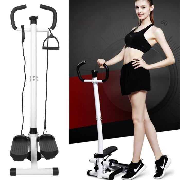MIA Stepper Avec Guidon | Stepper Fitness Appartement | Pédales antidérapantes | Multifonction