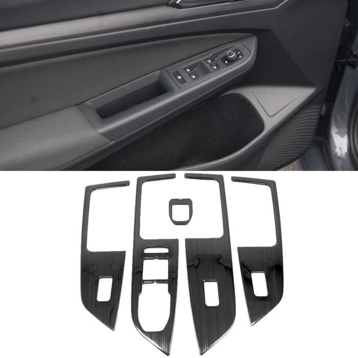 Décoration intérieure,Accessoires d'intérieur de voiture pour Volkswagen VW Golf 8 MK8 2020 2021 LHD,couvercle - Type Black steel -F