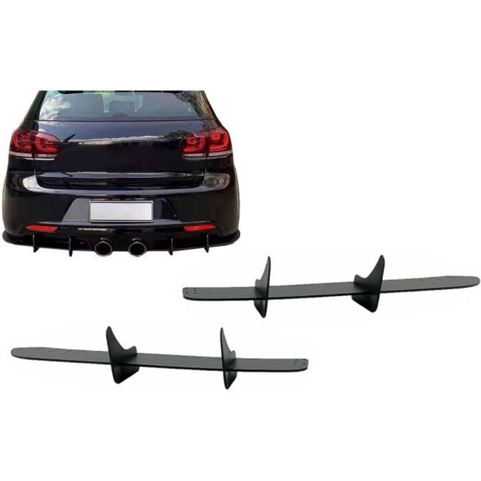 Pare-chocs arrière Splitters Extension pour diffuseur pour VW Golf 6 R20 08-13
