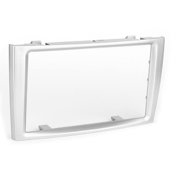 Drfeify Cadre stéréo de voiture 7 po 2Din Cadre Façade de DVD Radio de Voiture Support de Lecteur GPS pour Peugeot 308/408