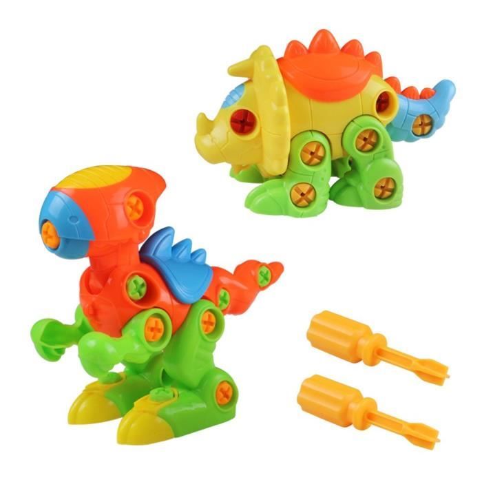 Dinosaures Enfant Jouet de Construction Puzzle Jeu à Assemblage et Démontage pour Garcon Fille 3 4 5 6 Ans